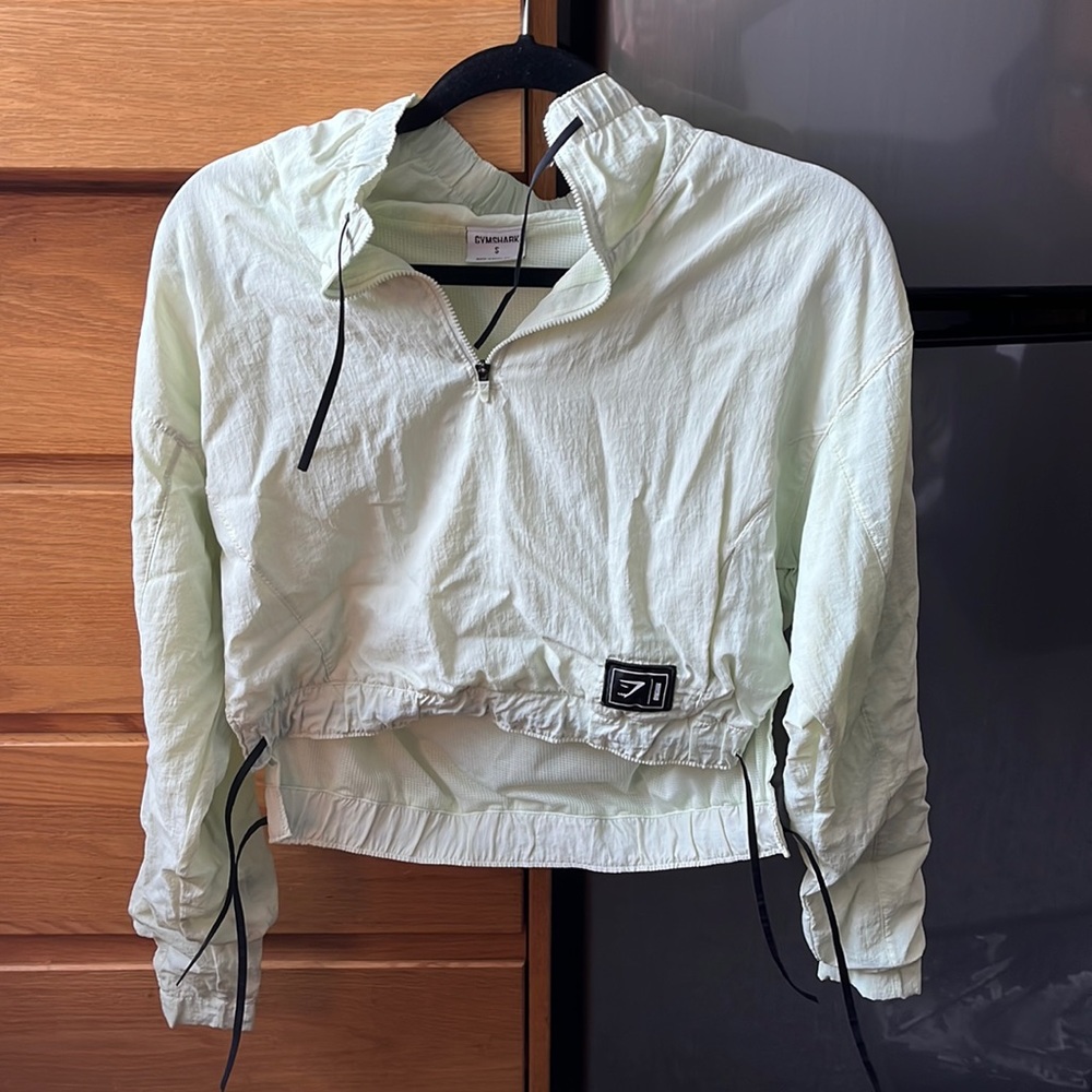 Gymshark Green Windbreaker Pull Over